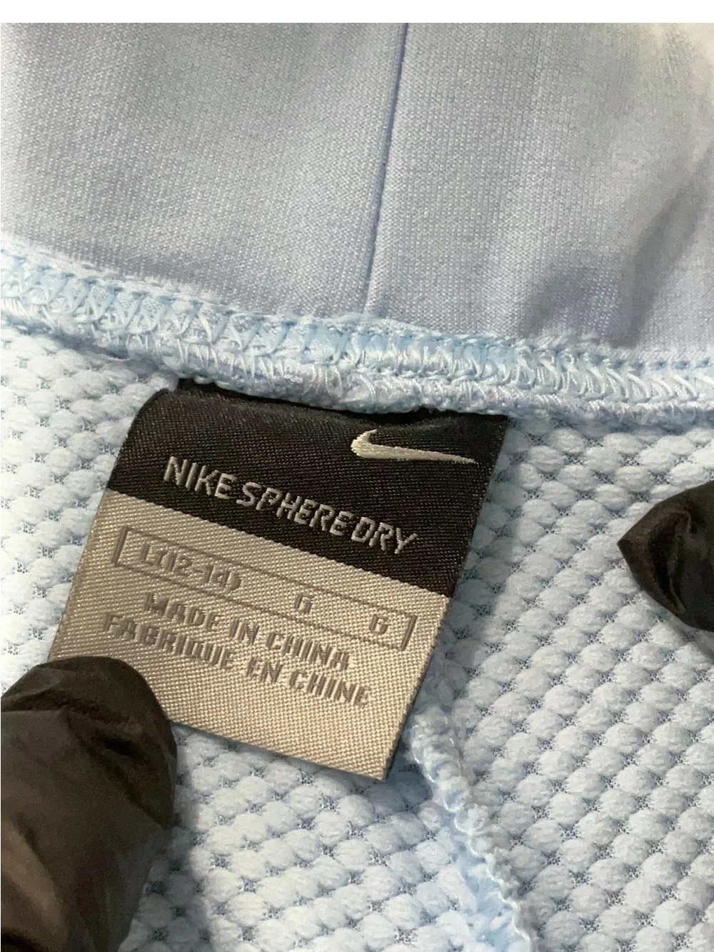 Nike Light Blue Kids Sweatpants with Dark Hem